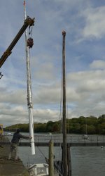 main mast lifted into place